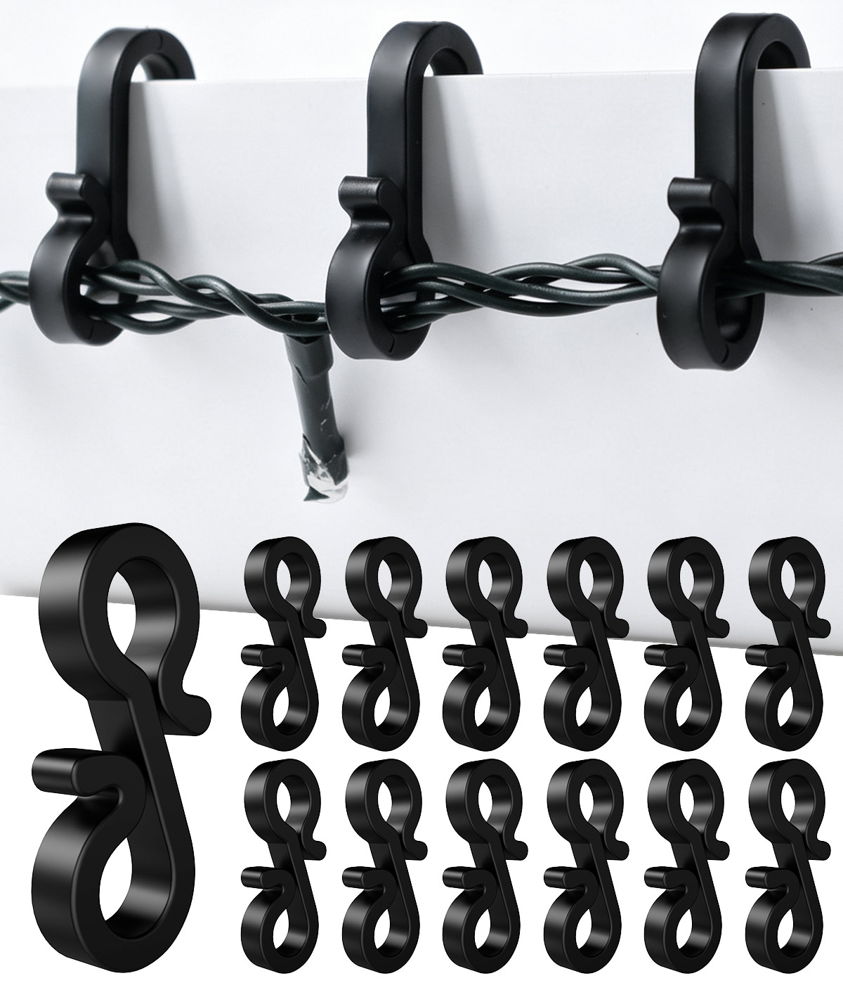 Classic 36mm gutter hooks, one of three BYSMAH designs compared