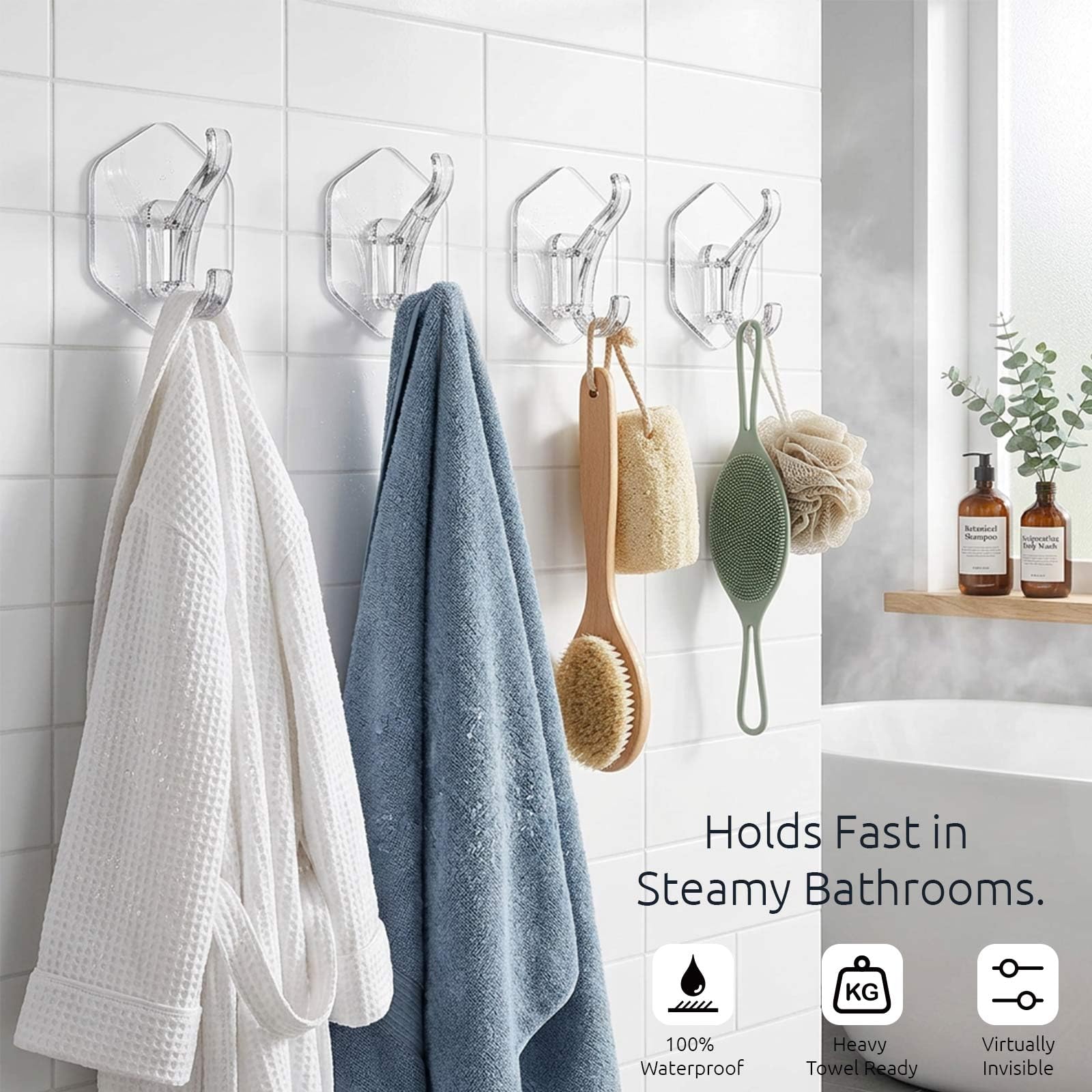 Adhesive Coat Hooks image 2