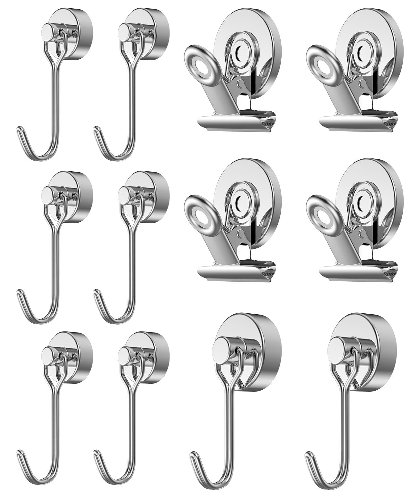 Magnetic Hooks & Clips Set
