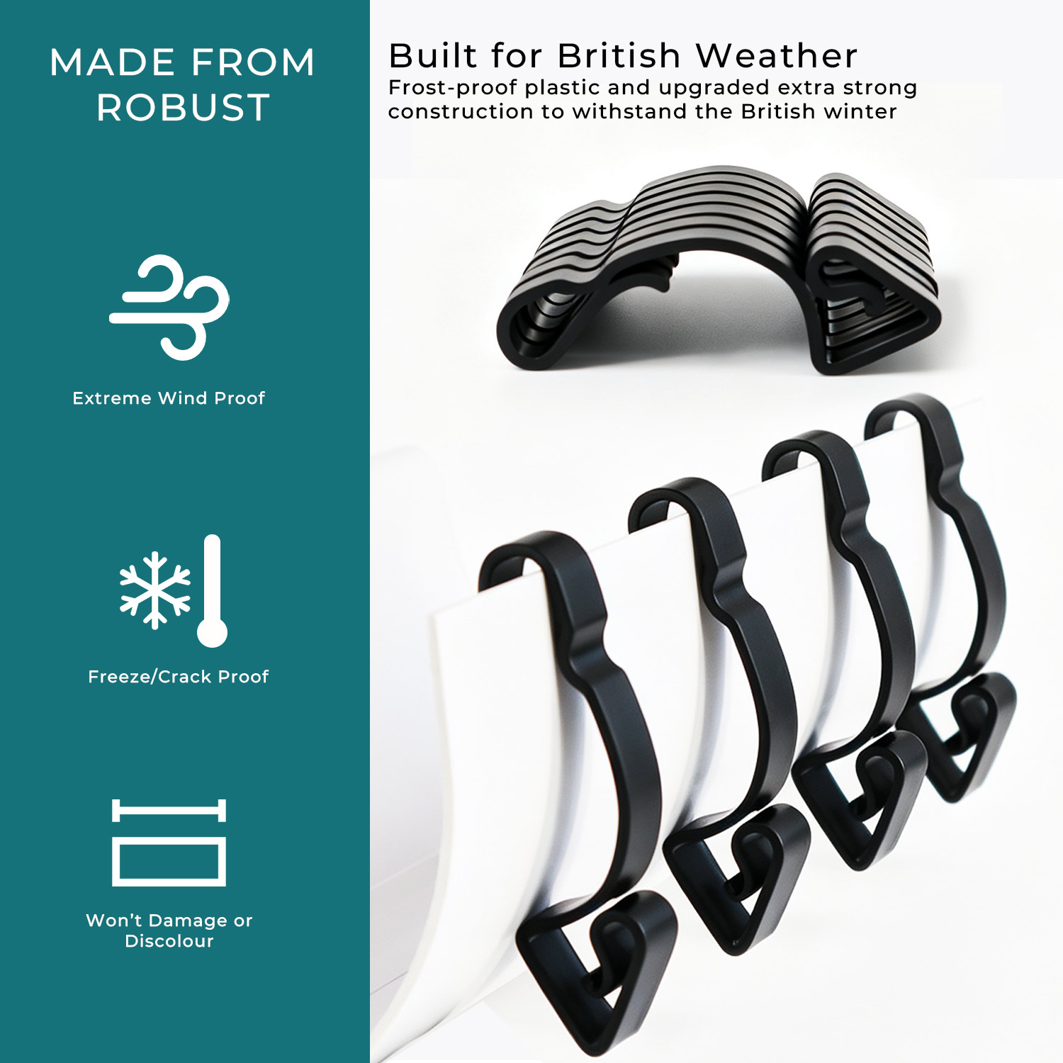 Large Black Gutter Hooks image 5
